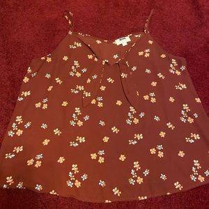 Loft Large Petite Floral Tank Top